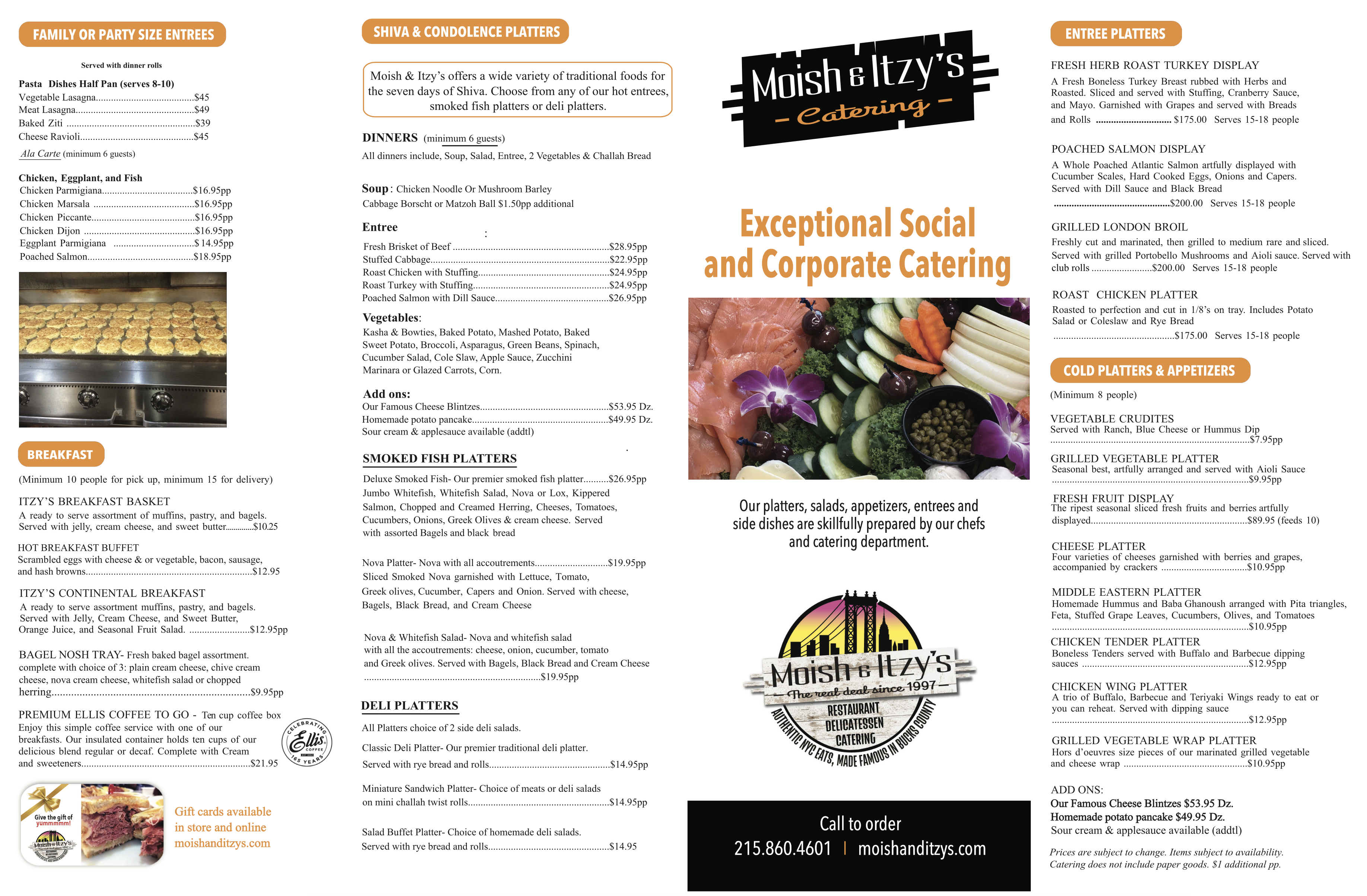 View Our Family Catering Menu
