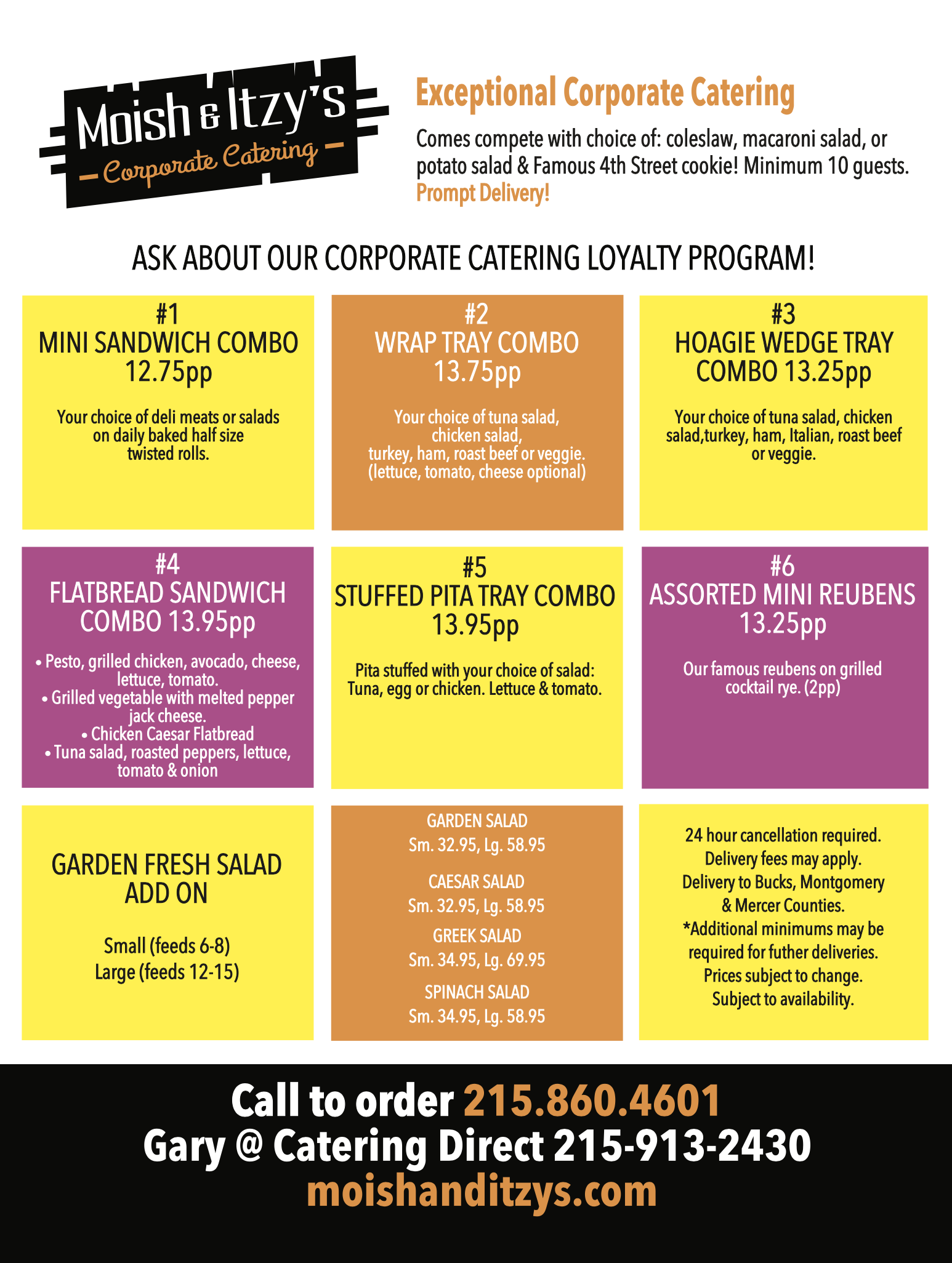 View Our Corporate Catering Menu